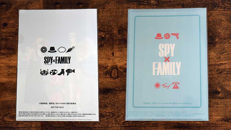 セブンイレブン限定『SPY×FAMILY』オリジナルA4クリアファイル　スリーブ