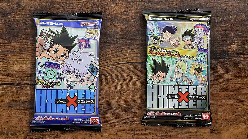 にふぉるめーしょん HUNTER×HUNTER シール×ウエハースvol.3　商品　パッケージ　デザイン