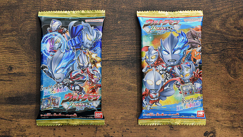 ウルトラマンシールウエハース vol.3　商品　パッケージ　デザイン