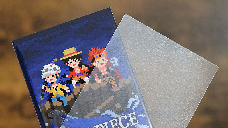 KEEPTO　ケプトスリーブ　トレカ(TCG)レギュラー用スリーブ オーバープロテクトⅡ クリアエンボス＆クリア 「RV010-CEC]」　ONE PIECEカードゲーム　オフィシャルカードスリーブ　キャラクタースリーブ　オバスリ　オーバースリーブ　多重スリーブ　2重スリーブ